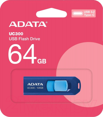 Usb flash накопитель A-data UC300 64GB (ACHO-UC300-64G-RNB/BU)