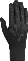 Перчатки лыжные Reusch Ashton Touch-Tec Junior / 6365168-7070 (р-р 6, Black/Reflective) - 