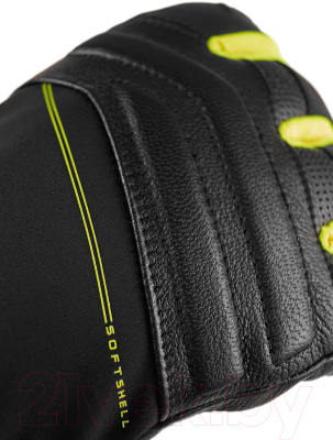 Перчатки лыжные Reusch Jupiter Gore-Tex / 6301370-7752 (р-р 9, Black/Safety Yellow)