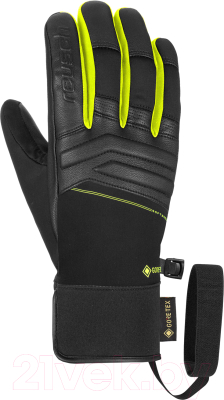 Перчатки лыжные Reusch Jupiter Gore-Tex / 6301370-7752 (р-р 10, Black/Safety Yellow)