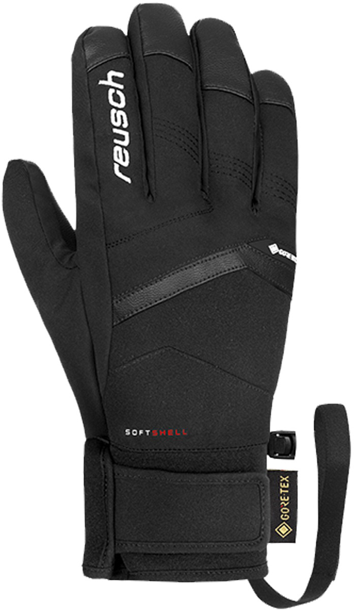 Перчатки лыжные Reusch Jupiter Gore-Tex / 6301329-7701 (р-р 9.5, Black/White)