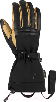 Перчатки лыжные Reusch Discovery Gore-Tex Touch-Tec / 6202305-7490 (р-р 7, Black/Camel)