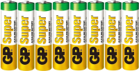 Комплект батареек GP Batteries Super Alkaline LR03 (8шт) - 