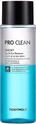 Лосьон для снятия макияжа Tony Moly Pro Clean Smoky Lip&Eye Remover Для губ и глаз (100мл)