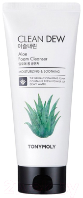 Пенка для умывания Tony Moly Clean Dew Aloe Foam Cleanser (180мл)