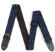 Ремень для гитары Dunlop Manufacturing D38-11BL Strap Flambe-Blue - 
