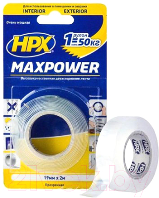 Скотч двухсторонний HPX Maxpower HT1902