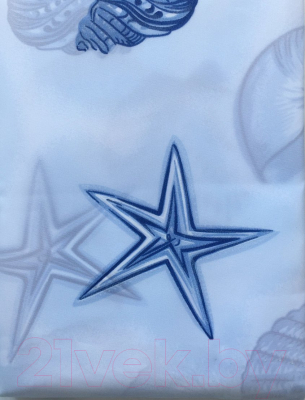 Шторка-занавеска для ванны Miranda Starfish Blue