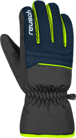 Перчатки лыжные Reusch Alan Junior / 6361115-7712 (р-р 4.5, Blck/Dres Blue/Neon Green) - 