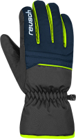 Перчатки лыжные Reusch Alan Junior / 6361115-7712 (р-р 3.5, Blck/Dres Blue/Neon Green) - 