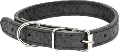 Ошейник Homepet Ромбы 15мм 17-27см / 83990 (черный) - 