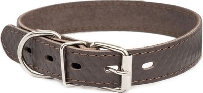 Ошейник Homepet Ромбы 20мм 23-33см / 83992 (коричневый) - 