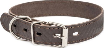 Ошейник Homepet Ромбы 25мм 29-39см / 83995 (коричневый) - 