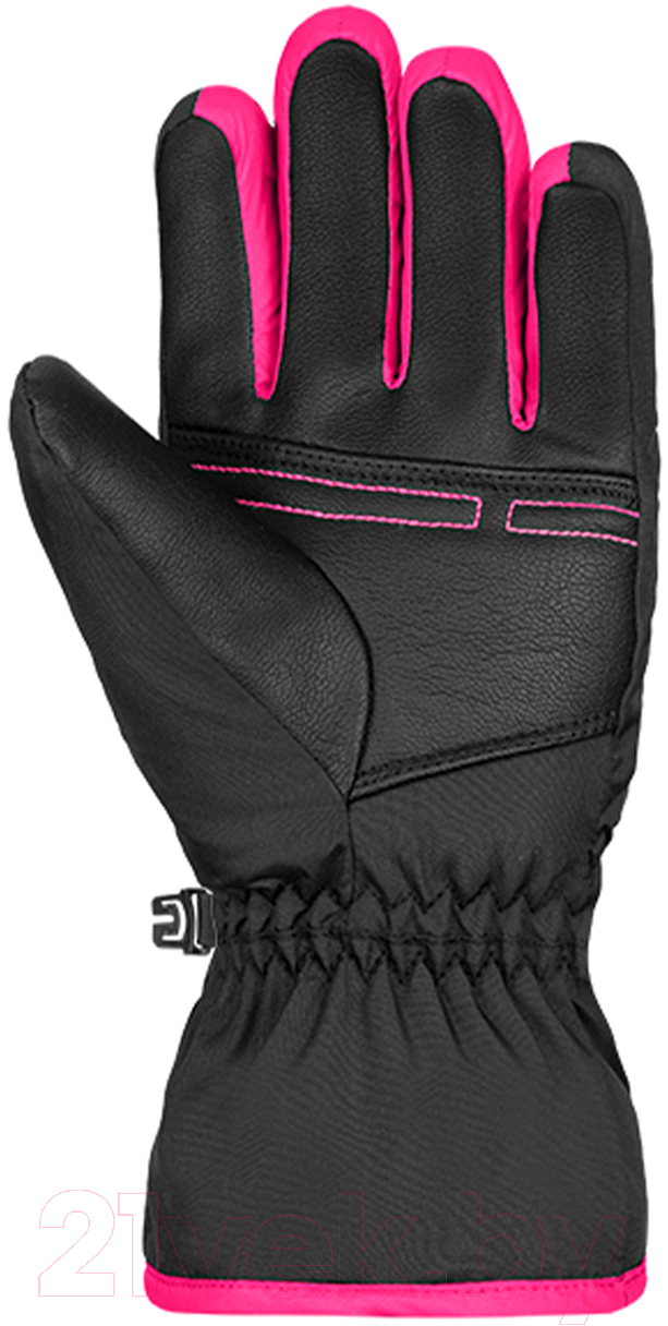 Перчатки лыжные Reusch Alan Junior / 6361115-7003 (р-р 6.5, Blck/Blck/Pink Glo) — фото 2