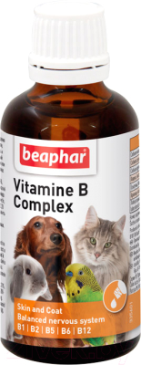 Кормовая добавка для животных Beaphar Vitaminе B Complex / 12523 (50г)