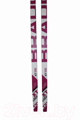 Комплект беговых лыж STC Step SNS WD (RE) автомат 195/155 +/-5см (розовый)