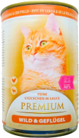 Влажный корм для кошек My Happy Pets Premium кабан и домашней птицей (415г) - 
