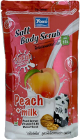 Скраб для тела Siam Yoko Salt Body Scrub Peach + Milk (350г) - 