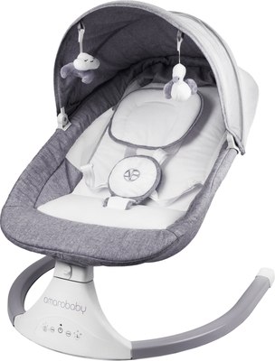 Детский шезлонг Amarobaby Lucky Swing / AB23-22LUCKY/11 (серый) - 