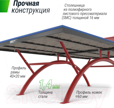 Теннисный стол UNIX Line SMC / TTS14ANVBLR