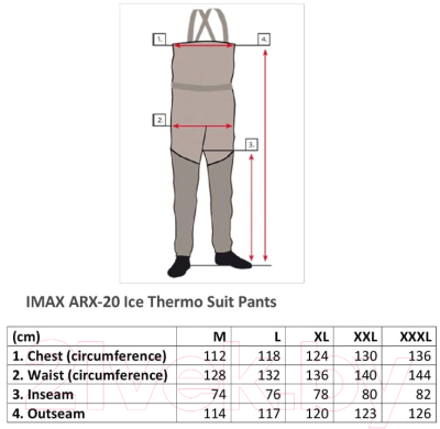 Костюм для охоты и рыбалки IMax ARX-20 Ice Thermo Suit / 49425 (S)