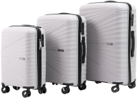 Набор чемоданов Pride РР-9701 (3шт, серый) - 