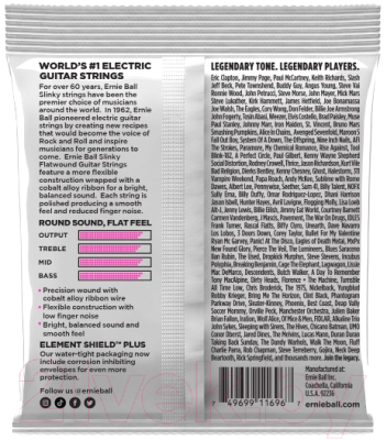 Струны для электрогитары Ernie Ball 2593 Super Slinky Flatwound — фото 6
