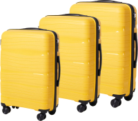 Набор чемоданов Pride РР-9802 (3шт, желтый) - 