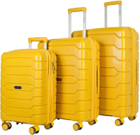Набор чемоданов Mironpan 11191-2 (3шт, желтый) - 