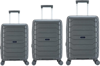 Набор чемоданов Mironpan 11191-2 (3шт, серый) - 