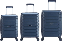 Набор чемоданов Mironpan 11191-2 (3шт, темно-синий) - 