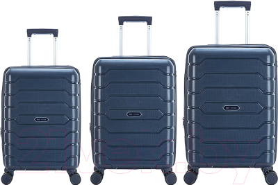 Набор чемоданов Mironpan 11191-2 (3шт, темно-синий)