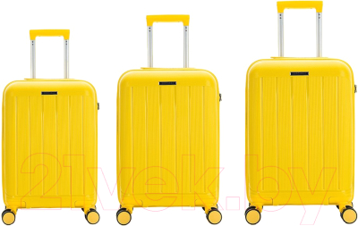Набор чемоданов Mironpan 11197-2 (3шт, желтый)