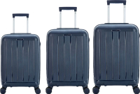 Набор чемоданов Mironpan 11197-2 (3шт, темно-синий) - 