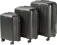 Набор чемоданов Mironpan 11197-2 (3шт, черный) - 