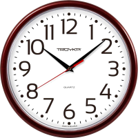 Настенные часы Тройка 639127 (бордовый) - 