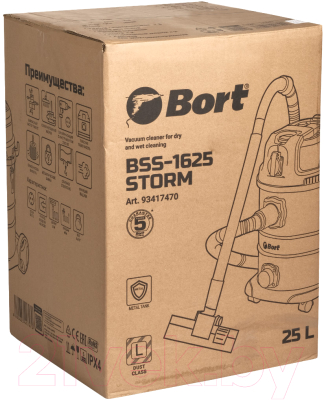 Профессиональный пылесос Bort BSS-1625-STORM (93417470)