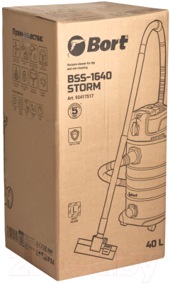 Профессиональный пылесос Bort BSS-1640-STORM (93417517)