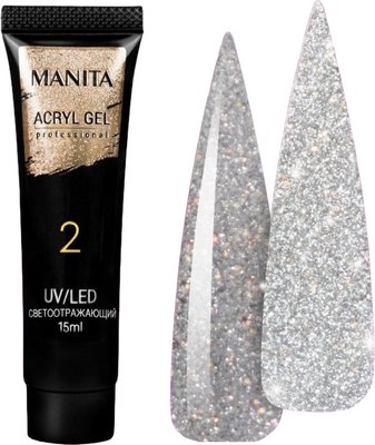 Акригель Manita Professional №02 светоотражающий (15мл) - 