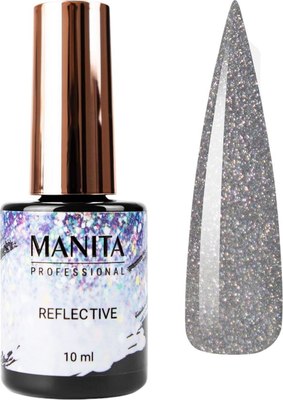 Гель-лак для ногтей Manita Professional Multichrome Reflective Светоотражающий с хлопьями юки №07 (10мл) - 
