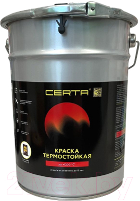 Краска Certa Термостойкая 9006 700С (4кг, серебристый)