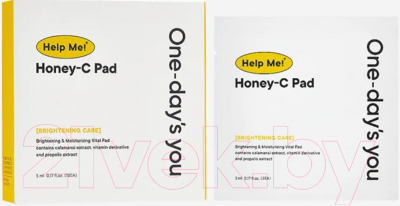 Пэд для лица One-day's you Help Me Honey-C Pad (20шт)