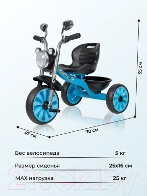 Трехколесный велосипед Farfello 123 (синий)