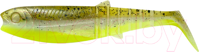 Мягкая приманка Savage Gear Cannibal Shad Green Pearl Yellow / 77162 — фото 1