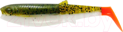 Мягкая приманка Savage Gear Cannibal Shad Olive Hot Orange / 77164