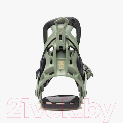 Крепления для сноуборда Flow 2023-24 Nx2 (M, оливковый)