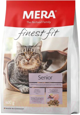 Сухой корм для кошек Mera Finest Fit Senior 8+ для пожилых / 33914 (400г)