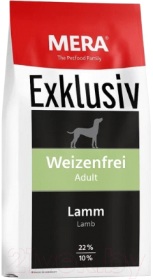 Сухой корм для собак Mera Weizenfrei Adult Lamm / 71955 (15кг)