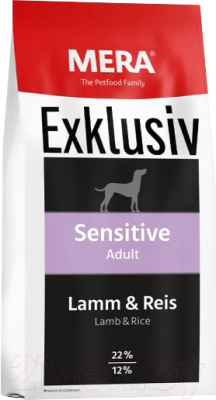 Сухой корм для собак Mera Sensitive Lamm & Reis / 72655 (15кг)