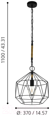Потолочный светильник Eglo Cottingham 43328